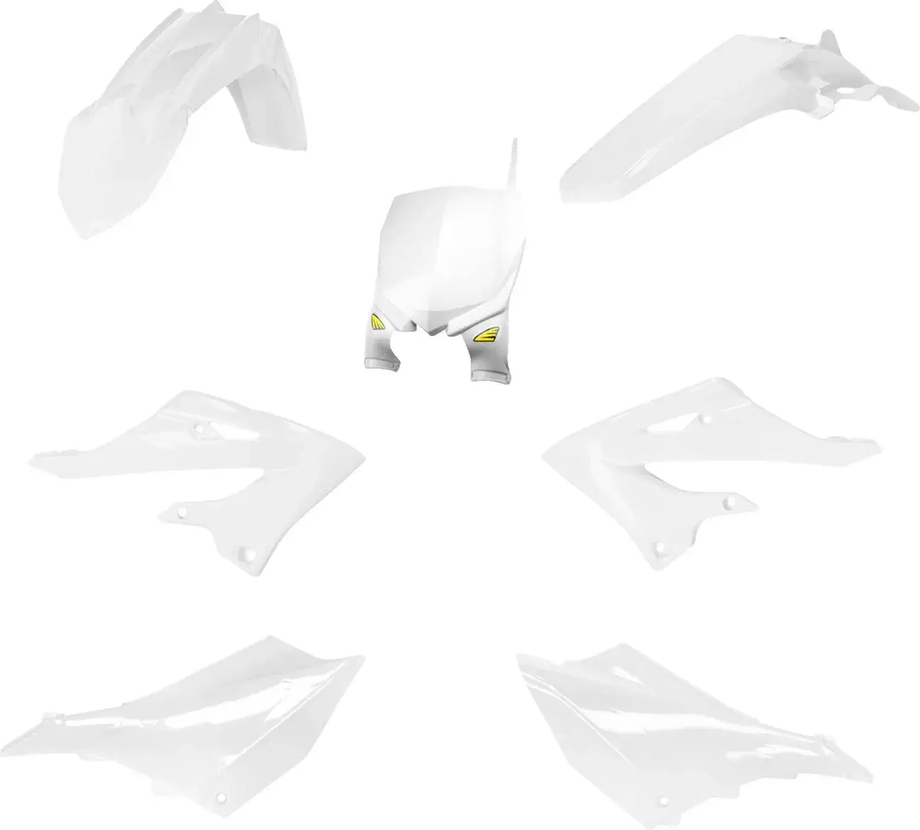 Kit plastique Cycra 5 éléments blanc Yamaha YZ125/250 2024