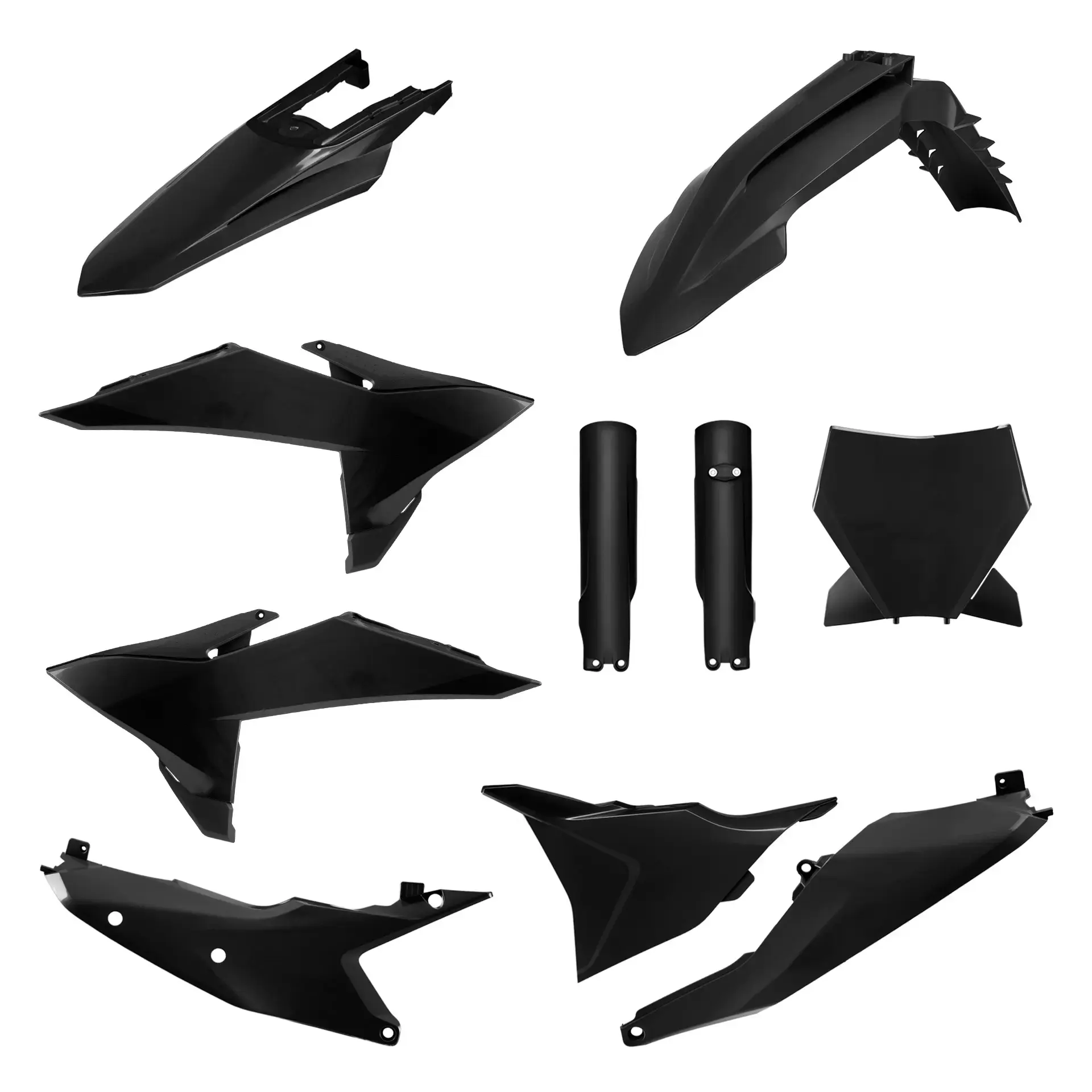Polisport Komplett-Kit Verkleidung schwarz