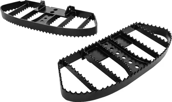 Platines repose-pieds pilote et passager style MX Burly Brand