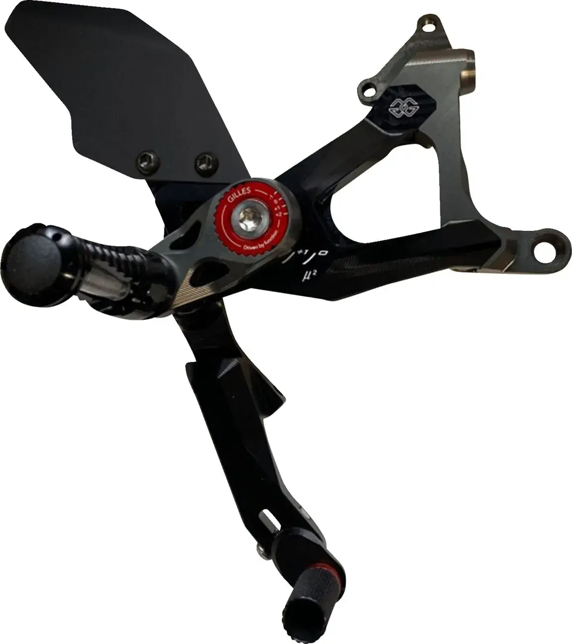 Rearset MUE2 black duc.