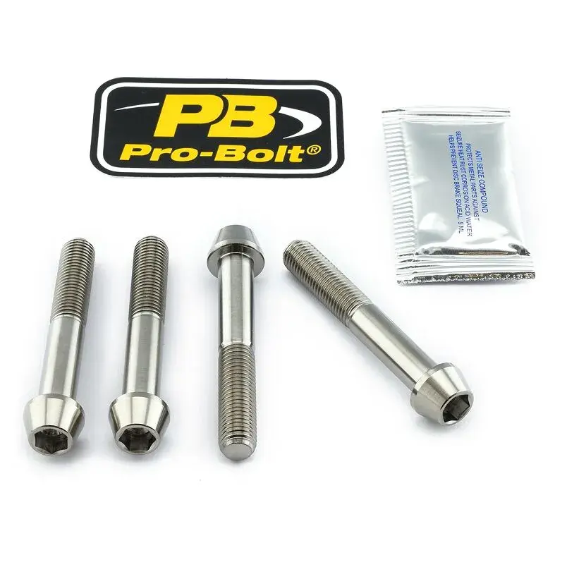 Kit de fixation d'étrier de frein en titane PRO BOLT