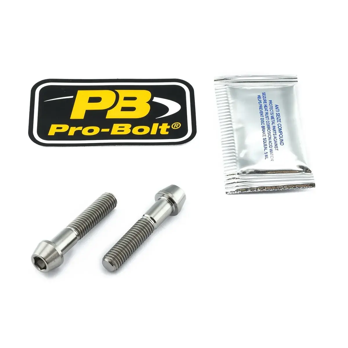 Sæt til fastgørelse af bremsecaliper i titanium PRO BOLT