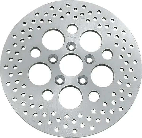 Disque de frein percé en acier inoxydable poli DRAG SPECIALTIES