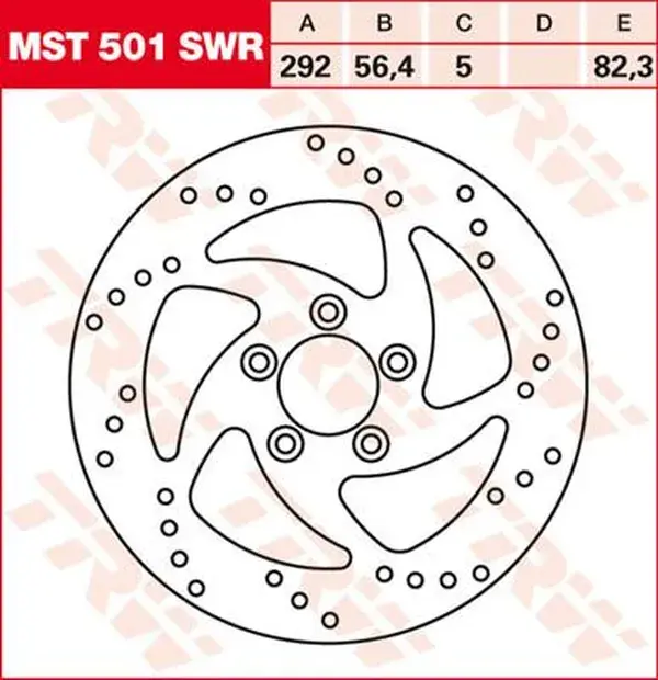 TRW Swing Design 고정식 라운드 브레이크 디스크 — 2번째 뷰