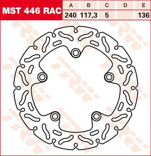 Disque de frein fixe TRW Starr Racing — vue 2