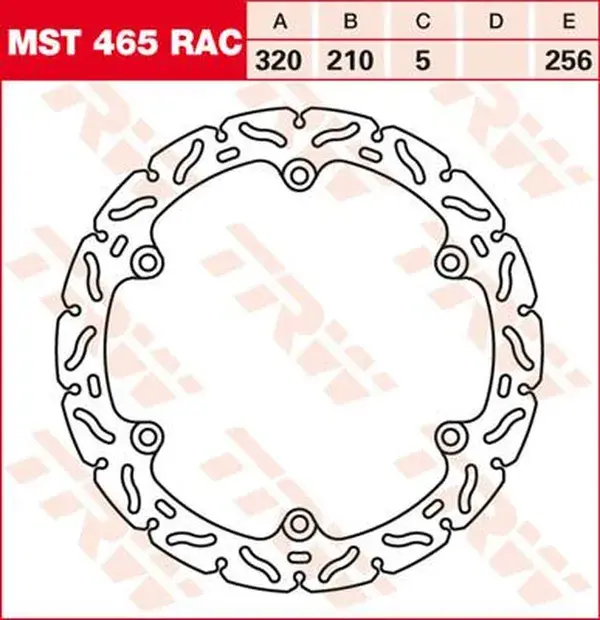 Disque de frein fixe starr racing TRW