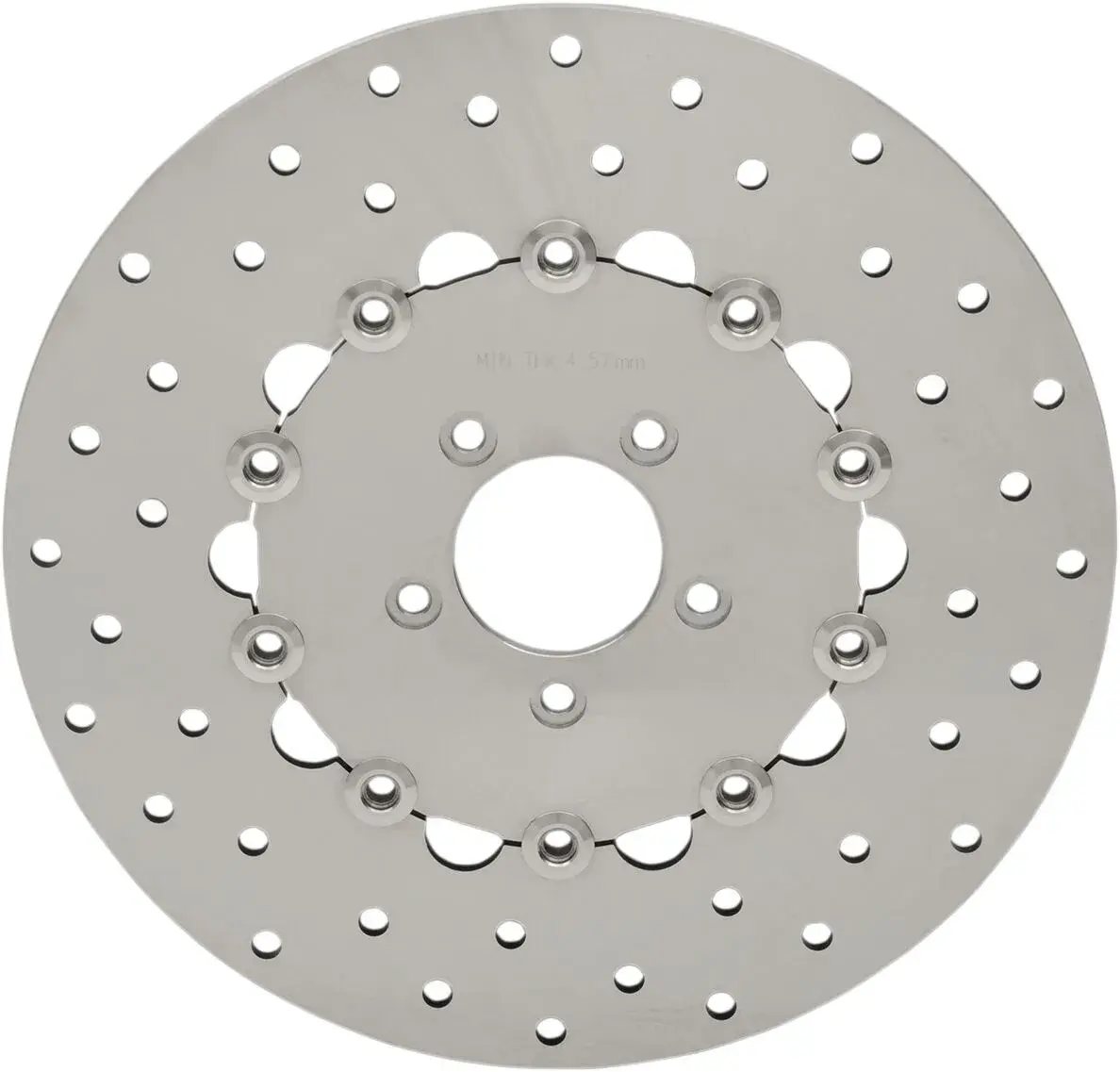 Disque de frein percé en acier inoxydable Drag Specialties