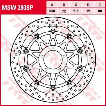 Disques de frein haute performance TRW SP Race