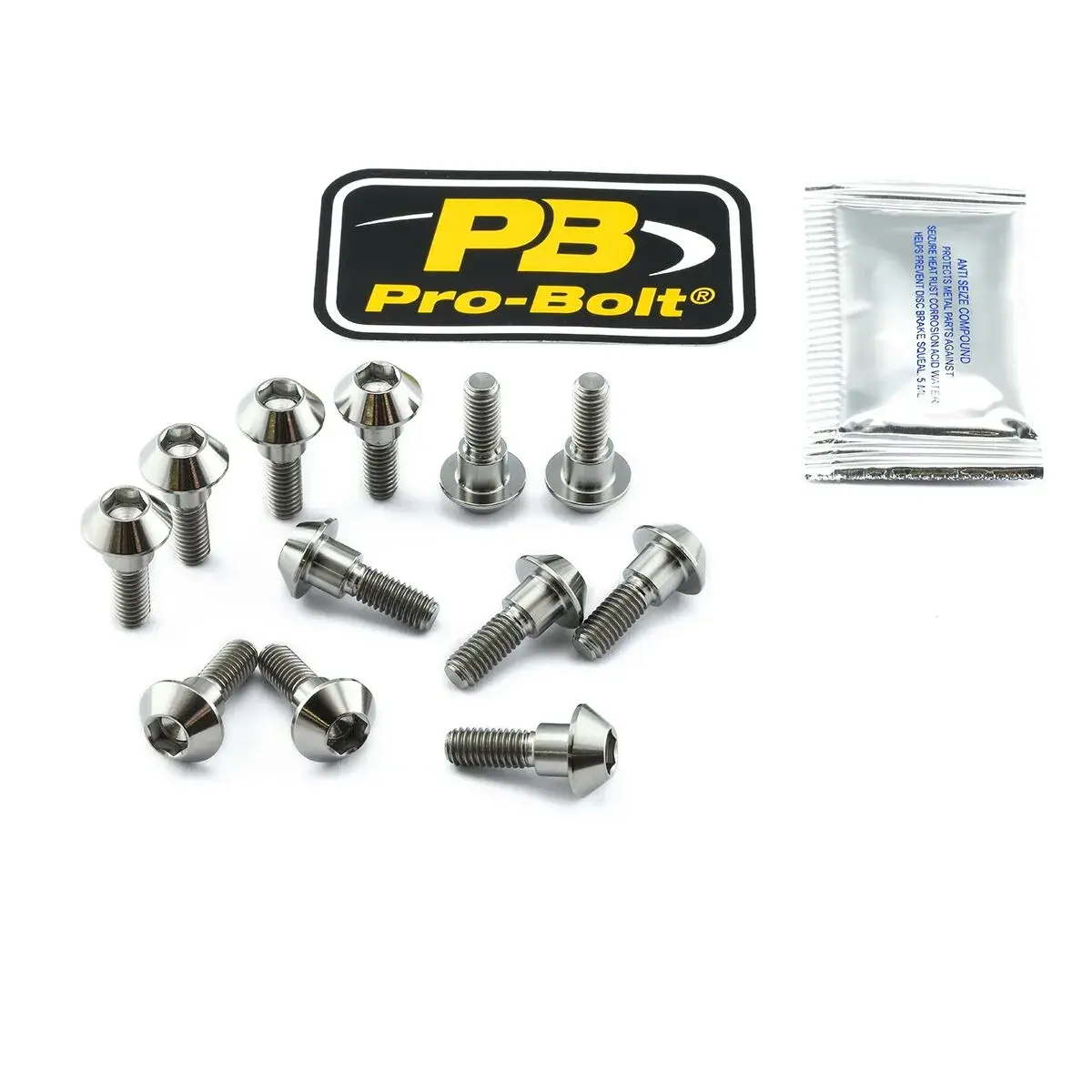 Kit de vis de fixation de disque de frein en titane PRO BOLT