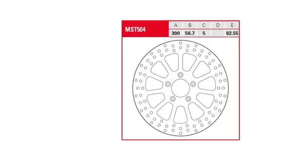 フロント 固定式 ブレーキディスク Starr TRW
