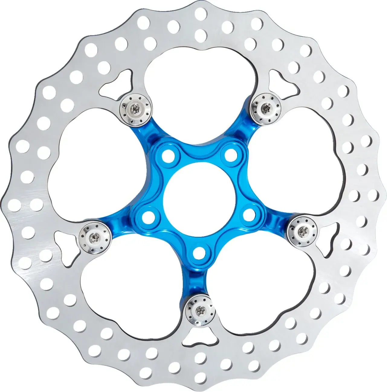 Achterremsschijf Rotor Spider 11.8 FLT blauw Arlen Ness — Schijven
