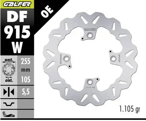 GALFER Fixed Wave Brake Disc