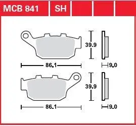 فرنٹ بریک پیڈ TRW Standard 7323215