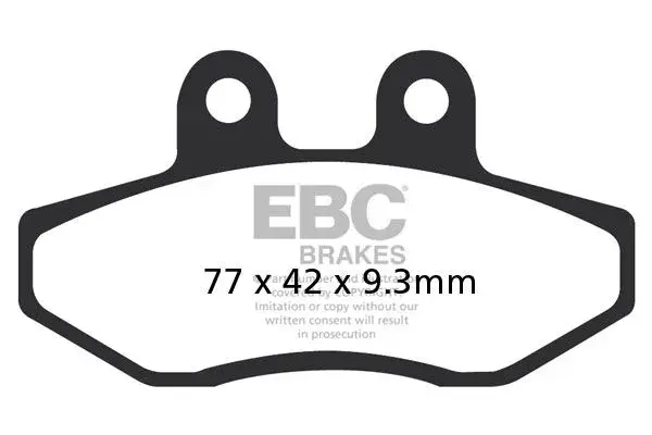 EBC SFA 시리즈 오가닉 브레이크 패드 — 2번째 뷰