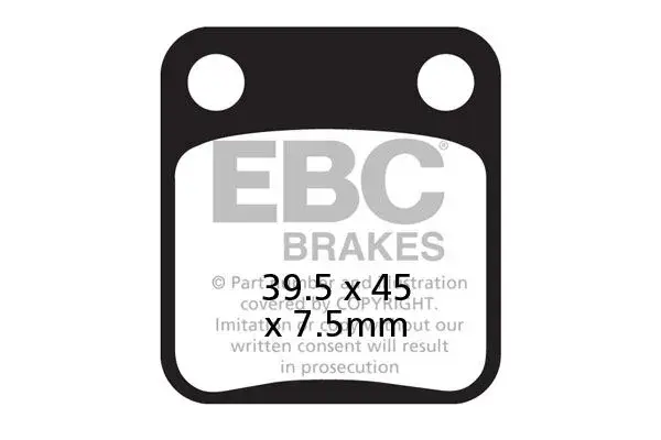 Plaquettes de frein EBC carbone série SFAC