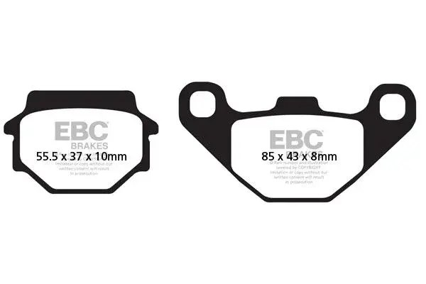وسادة فرامل أمامية EBC Carbon Scooter