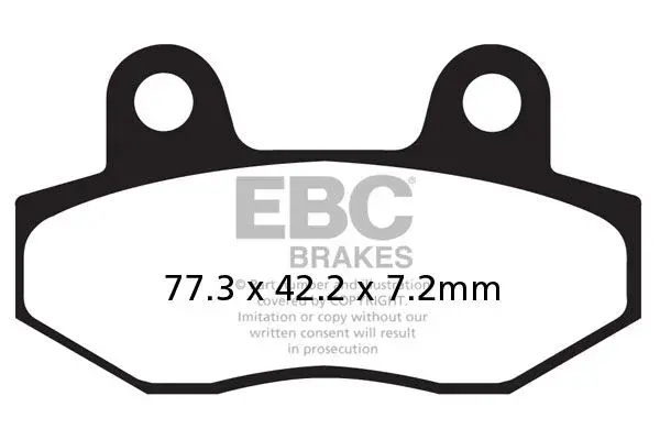 Plaquettes de frein EBC carbone série SFAC