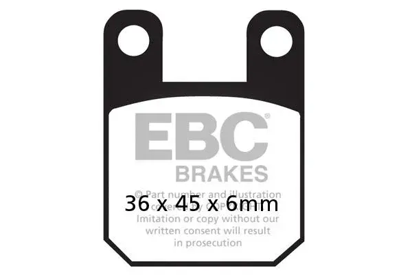 EBC 7870114 کاربن سکوٹر بریک پیڈ