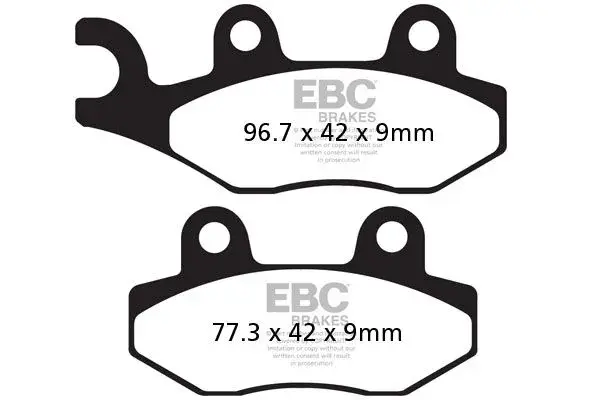 スクーター用 フロントブレーキパッド カーボン EBC 7872385