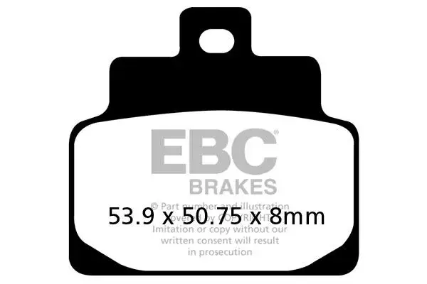 Bremsbelag vorne Carbon Roller EBC 7872690
