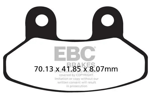 Bremsbeläge EBC Kohlefaser SFAC Serie für Scooter