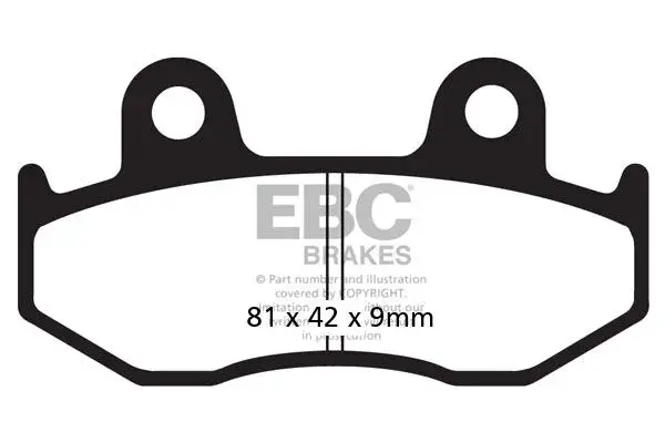 Plaquettes de frein EBC carbone série SFAC