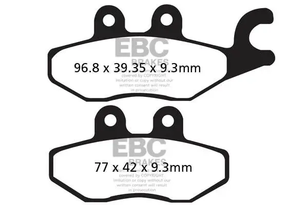 Plaquettes de frein EBC en carbone série SFAC