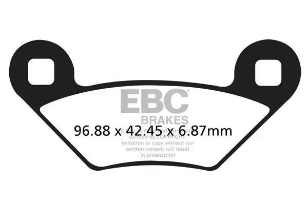 Plaquettes de frein en carbone EBC Fusion TT Sport