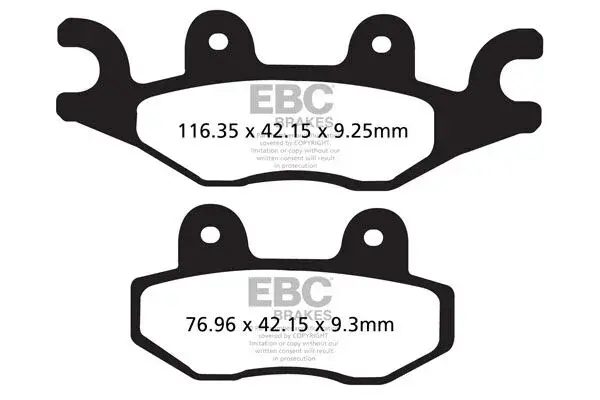 Plaquettes de frein EBC Fusion TT Sport en carbone
