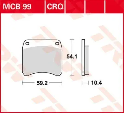 TRW CRQ 시리즈 레이싱 카본 브레이크 패드