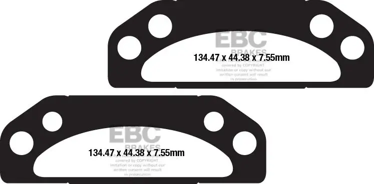 Тормозные колодки EBC Fusion TT Sport из карбона