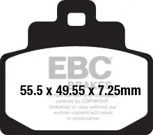 Plaquettes de frein organiques EBC série SFA