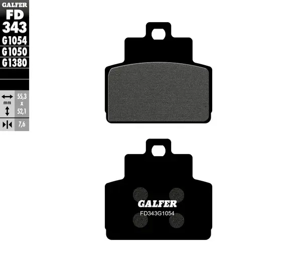 GALFER سیمی میٹلک بریک پیڈز