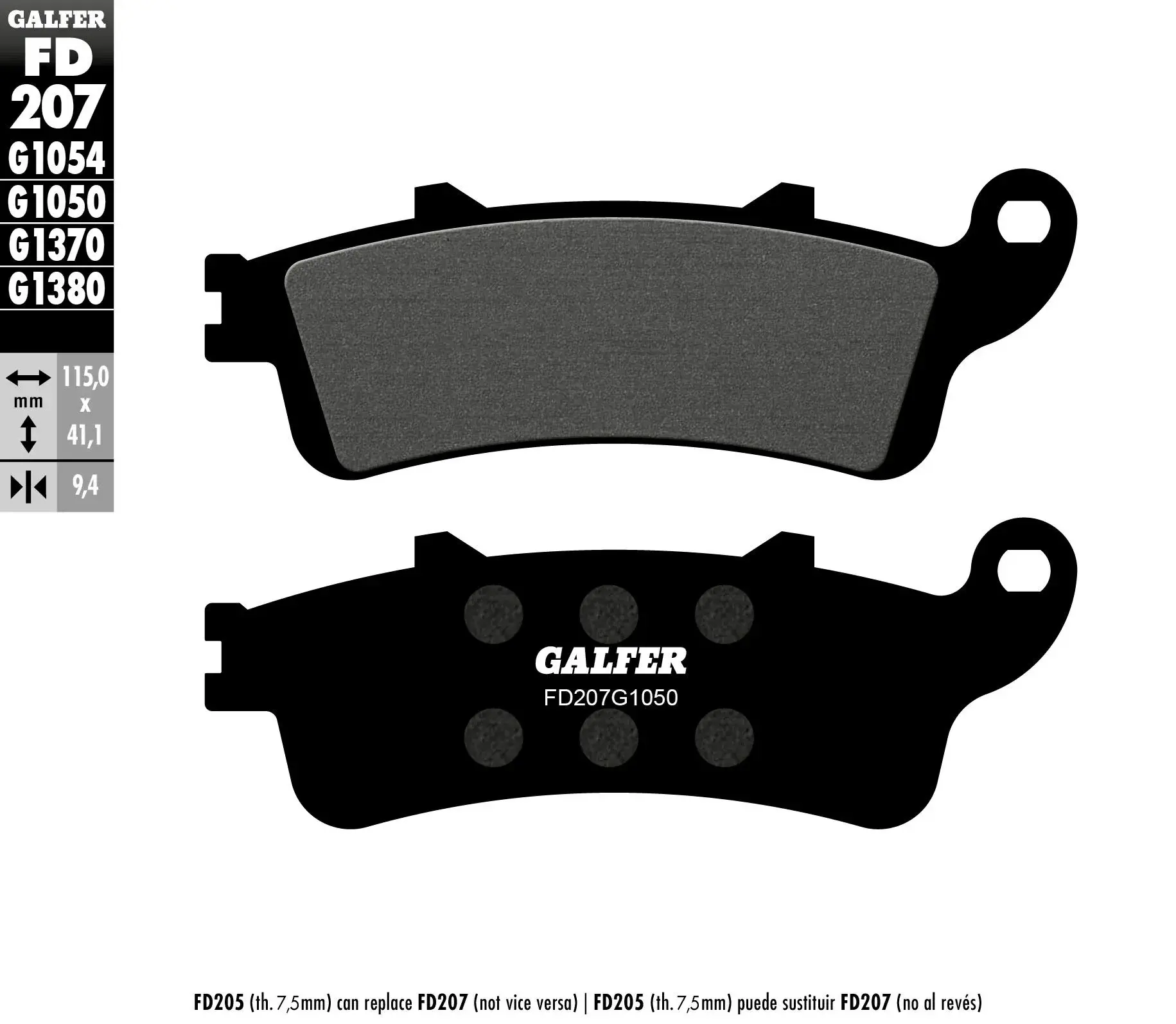 GALFER آرگینک بریک پیڈ