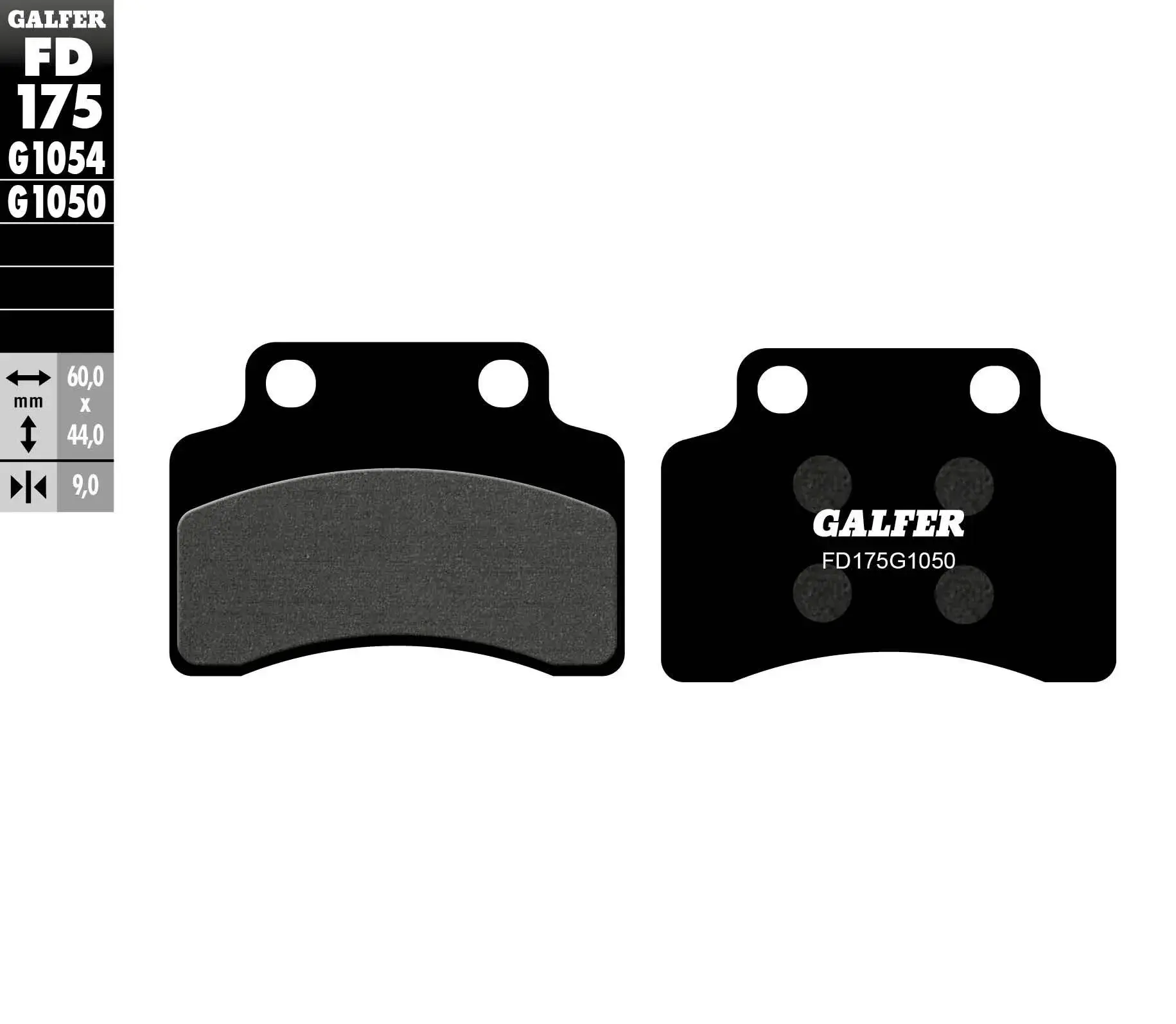 Спирачни накладки органични GALFER