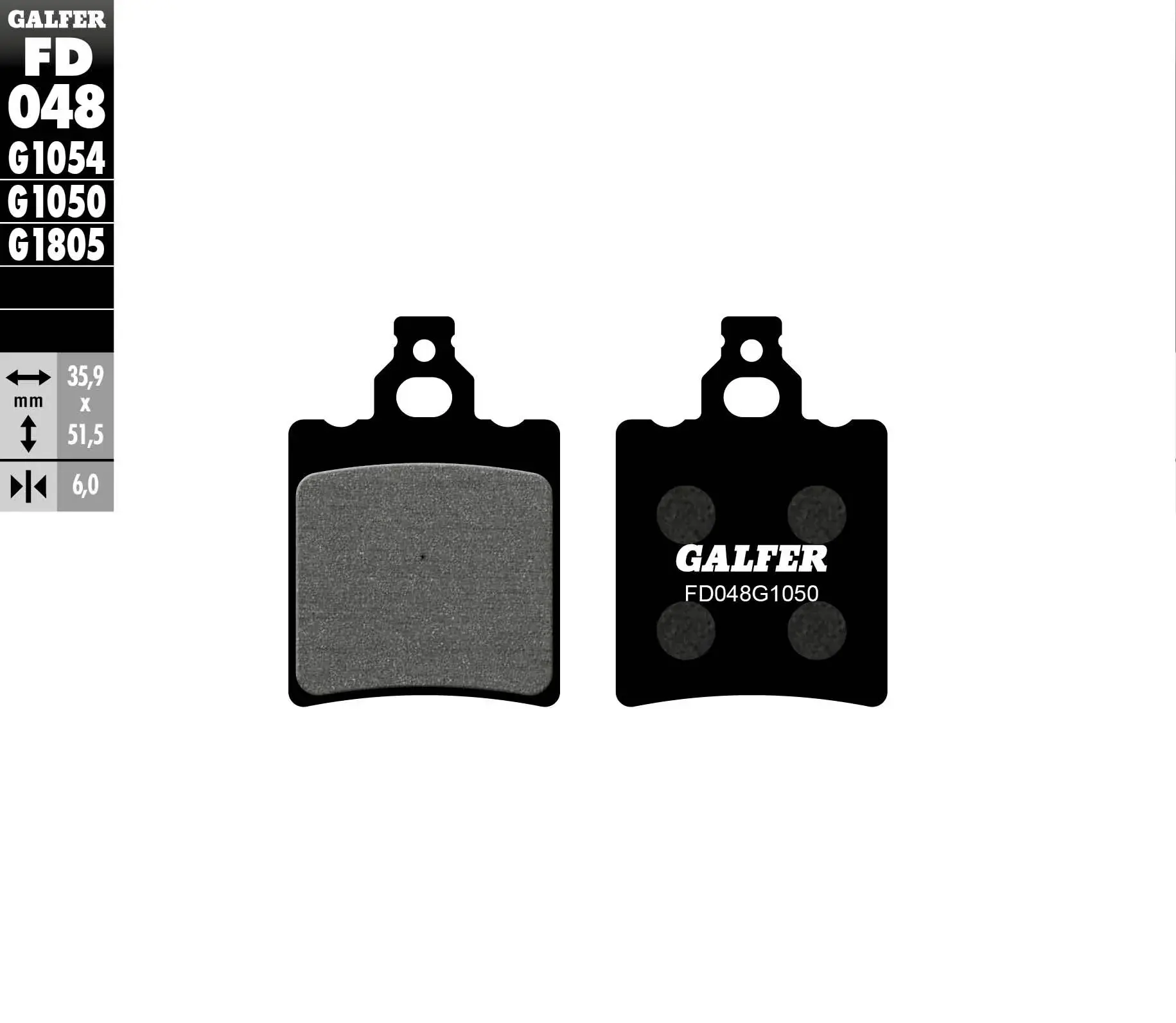 GALFER 오가닉 브레이크 패드