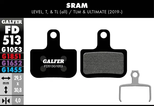 GALFER G1053 스탠다드 브레이크 패드