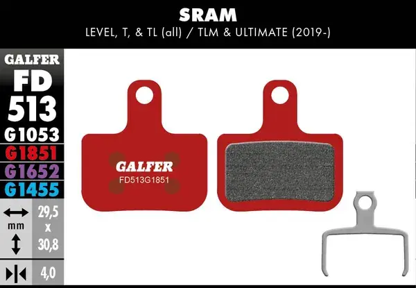 بریک پیڈز GALFER G1851