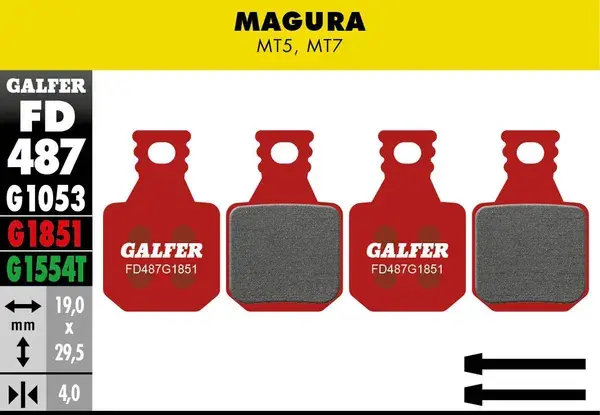 GALFER G1851 브레이크 패드