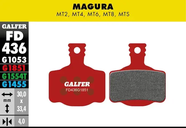GALFER G1851 브레이크 패드
