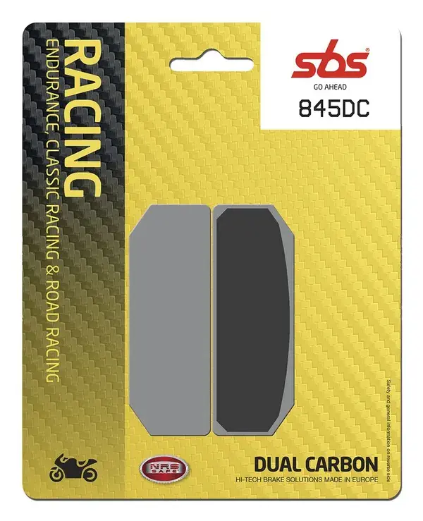 Plaquettes de frein double carbone DC Racing SBS