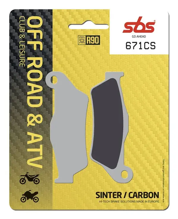 Kampas rem karbon SBS CS — tampak ke-2