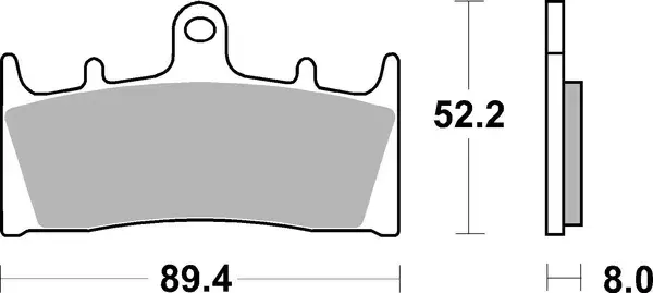 Remblokken voor SBS 686HF — zicht 3