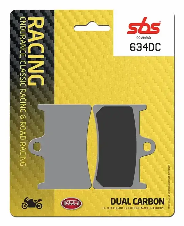 Plaquettes de frein double carbone DC Racing SBS