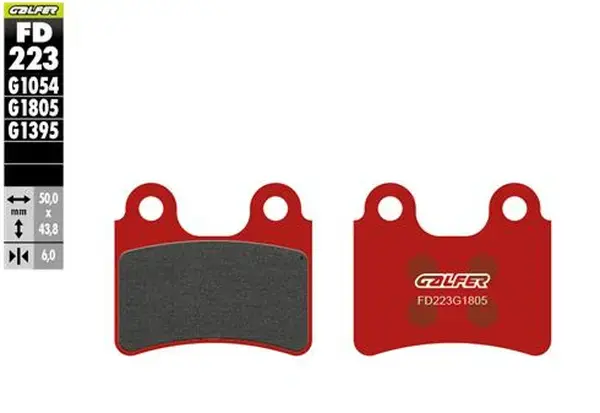 Plaquettes de frein semi-métalliques GALFER