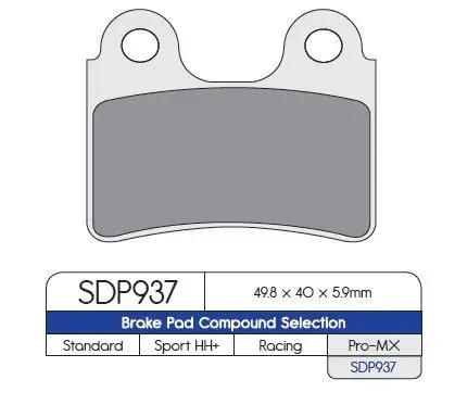 Plaquettes de frein DP BRAKES SDP Pro MX ultra performantes
