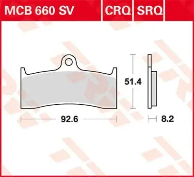 لوح فرامل أمامي Sinter TRW بديل 7322225