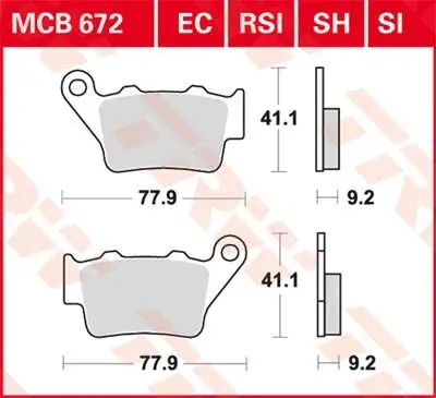Спiraчки накладки TRW RSI Series синтеровани за офроуд