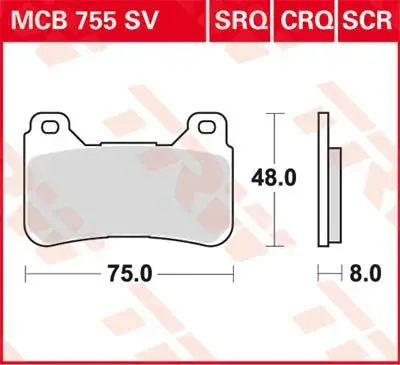 焼結式ブレーキパッド SVシリーズ TRW