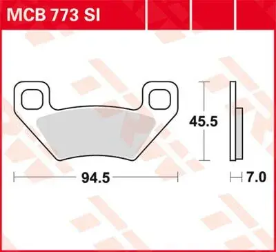 Plaquettes de frein TRW off-road frittées série SI